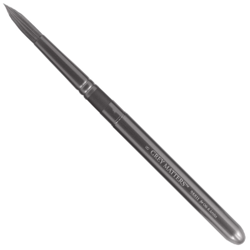 Richeson Grey Matters Pocket Brush for Oil & Acrylic - #8 Round