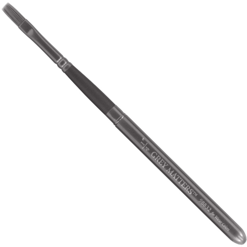 Richeson Grey Matters Pocket Brush for Watercolor - 1/4" Flat