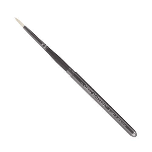 Richeson Grey Matters Pocket Bristle Brush for Oil & Acrylic - #1 Round