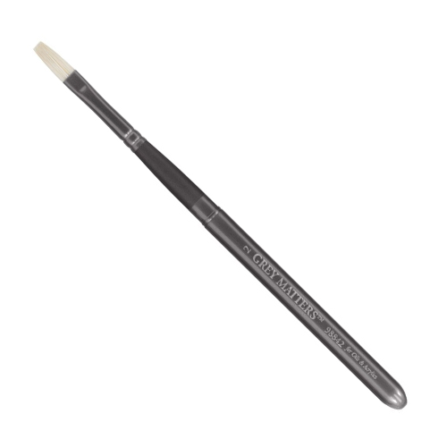 Richeson Grey Matters Pocket Bristle Brush for Oil & Acrylic - #2 Flat