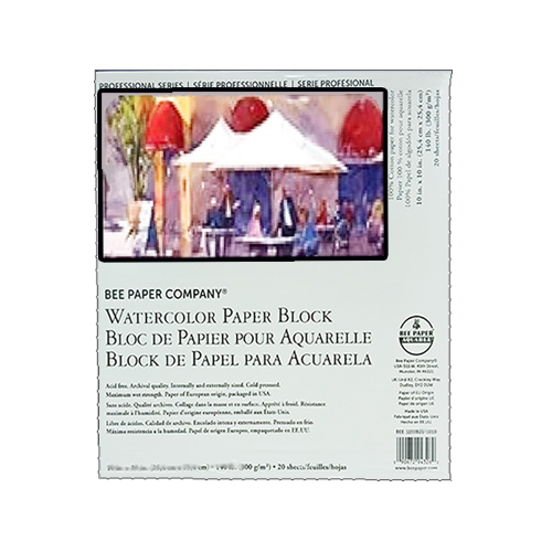 Aquabee 100% Cotton Watercolor Paper Block 7x10 (20sht,140lb) Cold Press