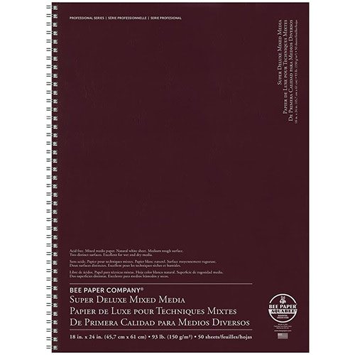 Bee Paper Super Deluxe Mixed Media Journal 18" x 24" - (50 Sheets, 93lb)