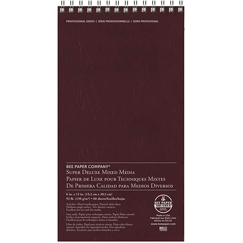 Bee Paper Super Deluxe Mixed Media Journal 6" x 12" - (60 Sheets, 93lb)