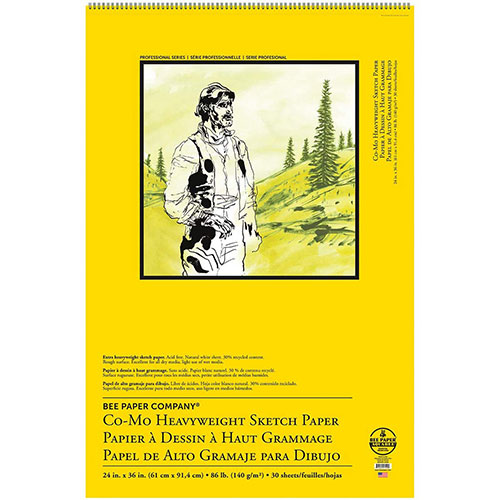 Bee Paper Co-Mo Heavyweight Sketch Paper Pad 24" x 36" - (30 Sheets, 86lb)