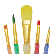 Royal Langnickel Big Kids Choice Lil Grippers Brush Set [- (5 Pieces) Filbert Variety