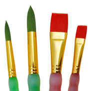 Royal Langnickel Big Kids Choice Lil Grippers Brush Set - (4 Pieces) Round and Flat