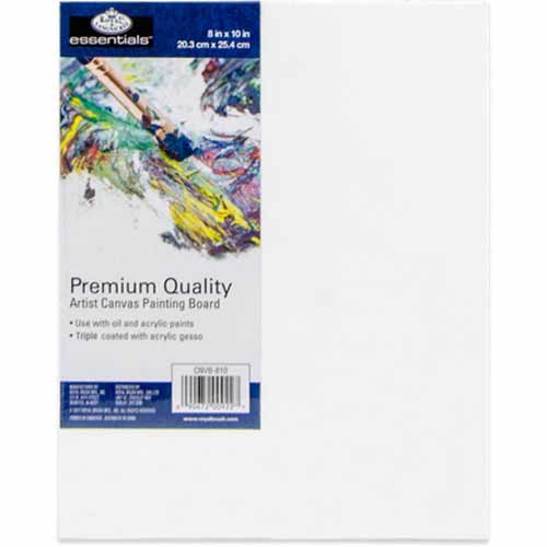 Royal Langnickel Essentials Premium Canvas Board- 8"x10"