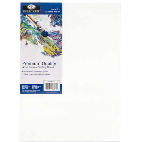 Royal Langnickel Essentials Premium Canvas Board- 9"x12"