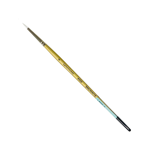 Royal Langnickel Snowhite Taklon Brush - Short Handle, Round #0
