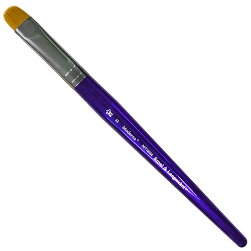 Royal Langnickel Moderna Brush for All Media - Half Moon #12