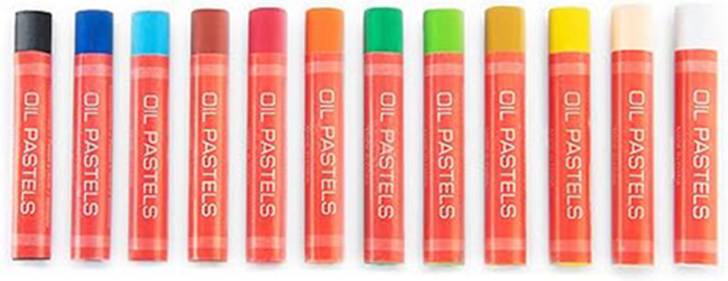 Essentials Large Oil Pastels Assorted Colors- 12pc