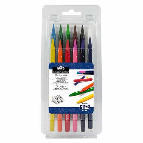 Essentials Woodless Colored Pencil Set- 12pc