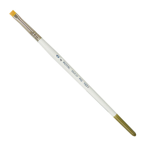 Royal Langnickel Royal Gold Brush for Acrylic & Watercolor - Short Shader #4
