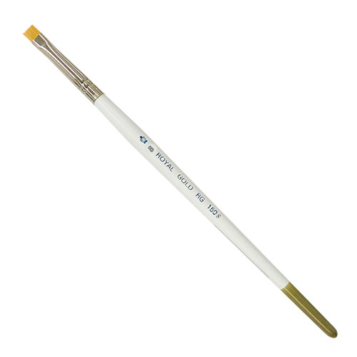 Royal Langnickel Royal Gold Brush for Acrylic & Watercolor - Short  Shader #8