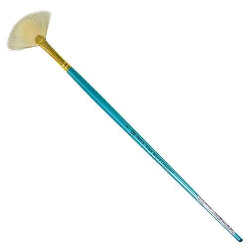 Royal Langnickel Menta 38 Brush for Acrylic & Oil - Long Handle, Fan #6