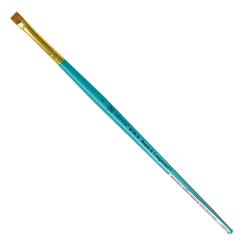 Royal Langnickel Menta 78 Brush for Acrylic - Short Handle, Chisel Blender #4