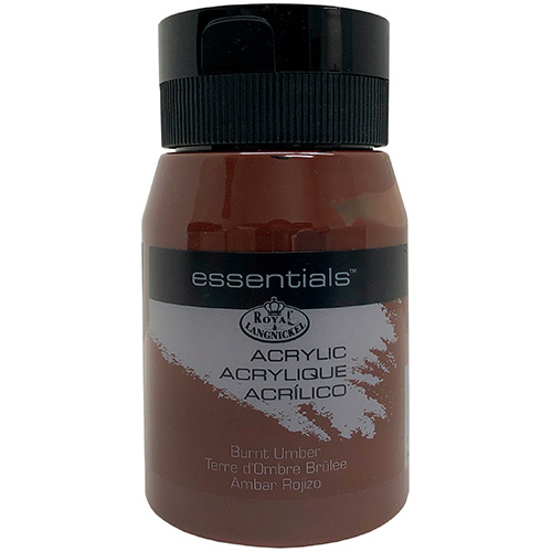 Royal Langnickel Essentials Acrylic Paint - (16.9oz/500ml) Burnt Umber