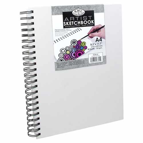 Canvas Cover Sketchbook- 8.3"x11.7" (80shts)