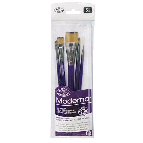 Royal Langnickel Moderna Brush Set for All Media - (5 Pack) Set 4