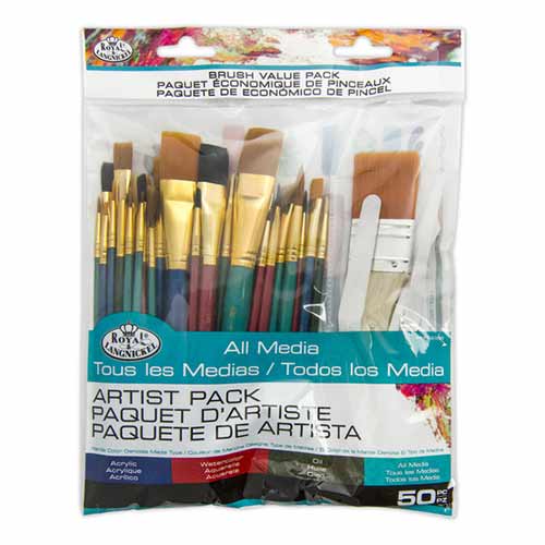 Royal Langnickel All Media Brush Value Pack - 50pc