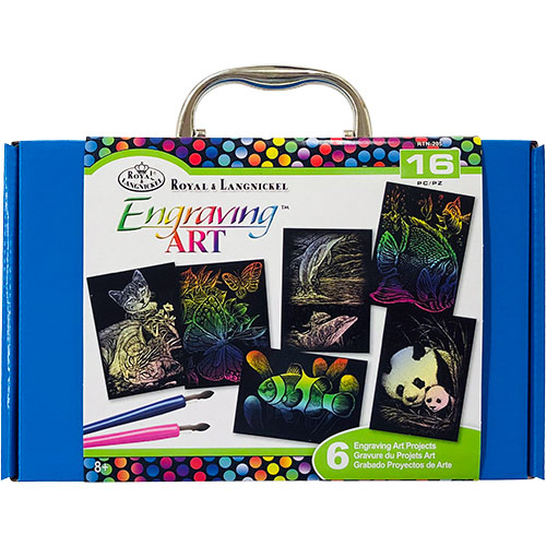 Royal Langnickel Cool Art Box Set - (16 Pieces) Engraving Art  RTN-205