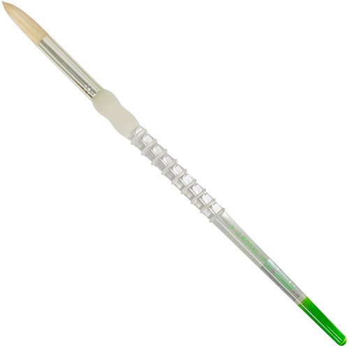 Royal Langnickel Soft-Grip Bristle Brush - Long Handle, Round #12
