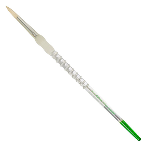 Royal Langnickel Soft-Grip Bristle Brush - Long Handle, Round #6