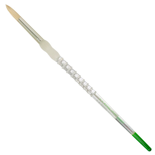 Royal Langnickel Soft-Grip Bristle Brush - Long Handle, Round #8