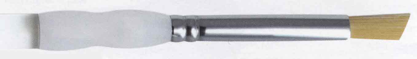 Royal Langnickel Soft-Grip Golden Taklon Brush - Short Handle, Deer Foot 1/4"