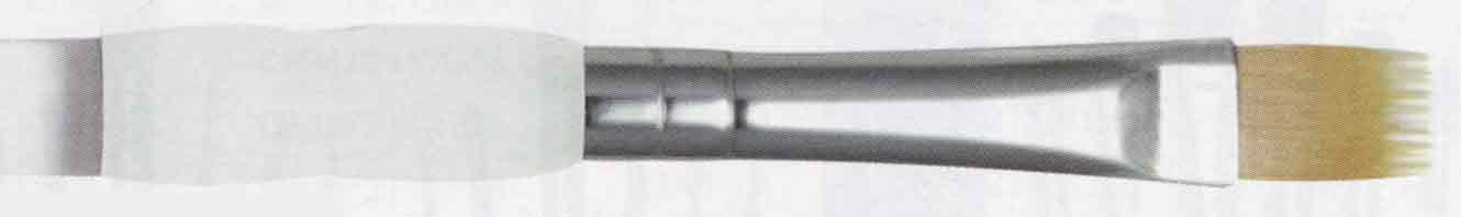 Royal Langnickel Soft-Grip Golden Taklon Brush - Short Handle, Comb 1/4"