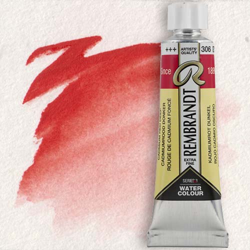 Royal Talens Rembrandt Watercolour - (0.3oz/10ml) Cadmium Red Deep