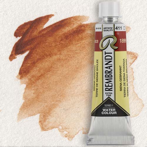 Royal Talens Rembrandt Watercolour - (0.6oz/20ml) Burnt Sienna 411