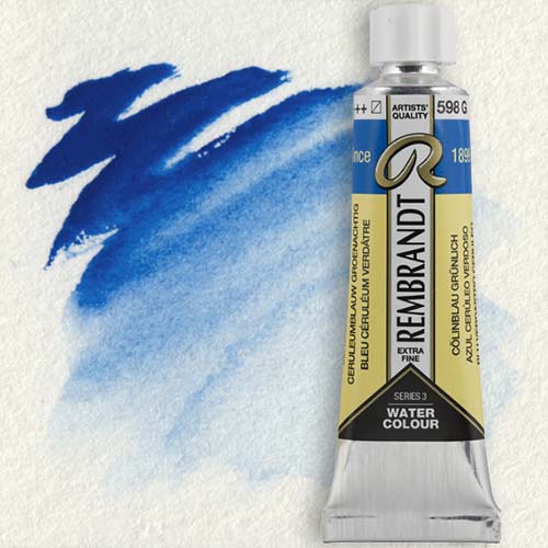 Royal Talens Rembrandt Watercolour - (0.6oz/20ml) Cerulean Blue Greenish 598