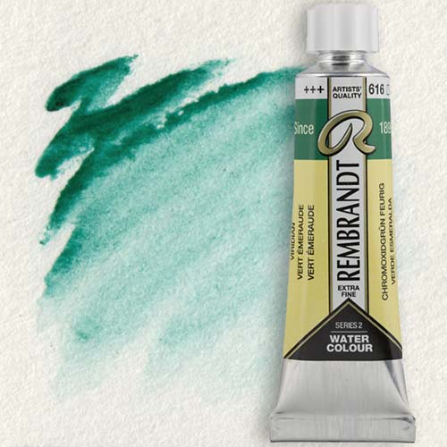 Royal Talens Rembrandt Watercolour - (0.6oz/20ml) Viridian 616