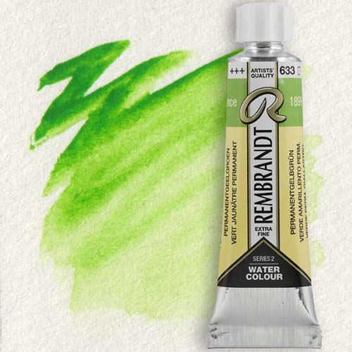 Royal Talens Rembrandt Watercolour - (0.6oz/20ml) Permanent Yellowish Green 633