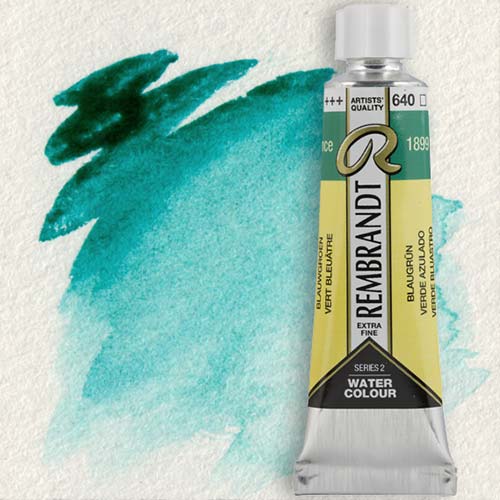 Royal Talens Rembrandt Watercolour - (0.6oz/20ml) Bluish Green 640