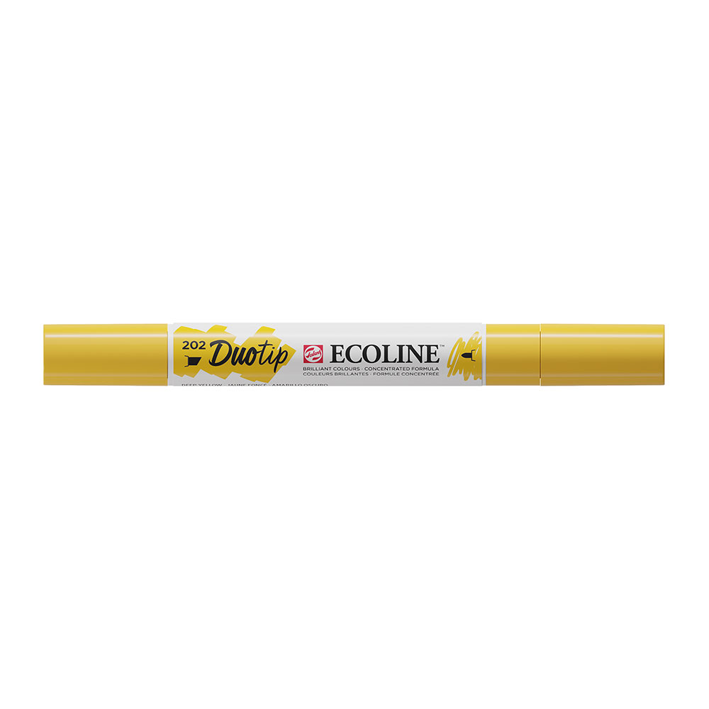 Ecoline Duotip Watercolor Marker - Deep Yellow 202