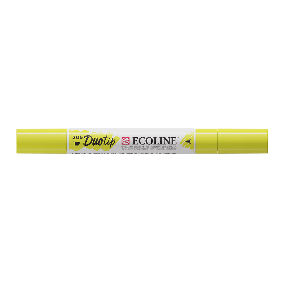 Ecoline Duotip Watercolor Marker - Lemon Yellow Primary 205