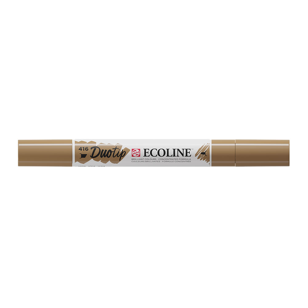 Ecoline Duotip Watercolor Marker - Sepia 416