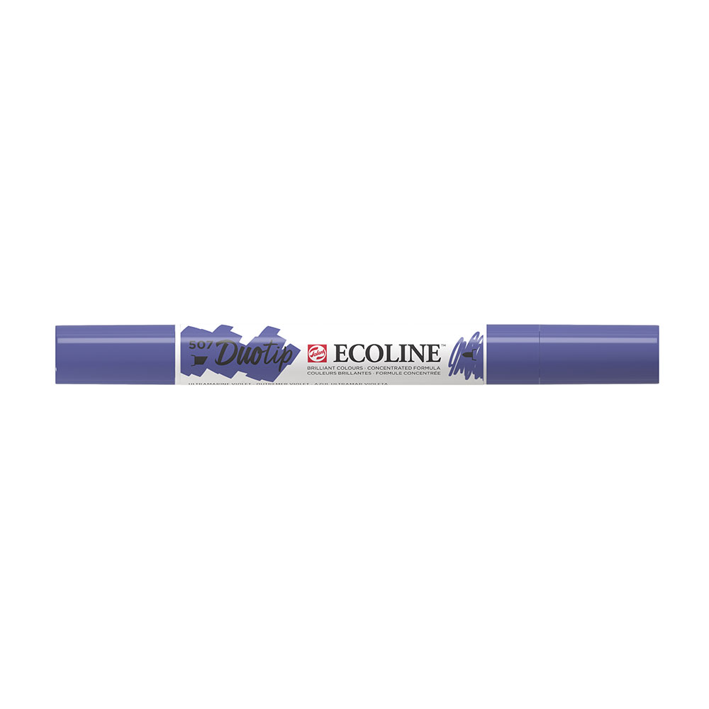Ecoline Duotip Watercolor Marker - Ultramarine Violet 507