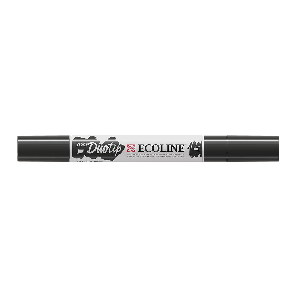 Ecoline Duotip Watercolor Marker - Black 700