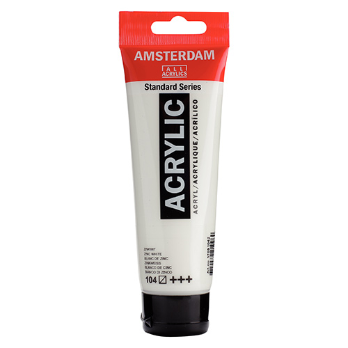 Royal Talens Amsterdam Acrylic Paint - (0.7oz/20ml) Zinc White