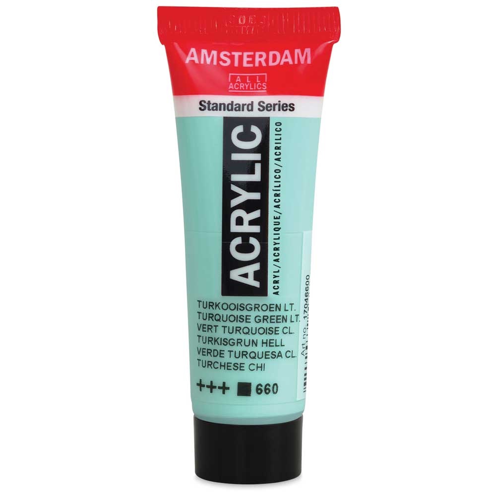 Royal Talens Amsterdam Acrylic Paint - (0.7oz/20ml) Turquoise Green Light