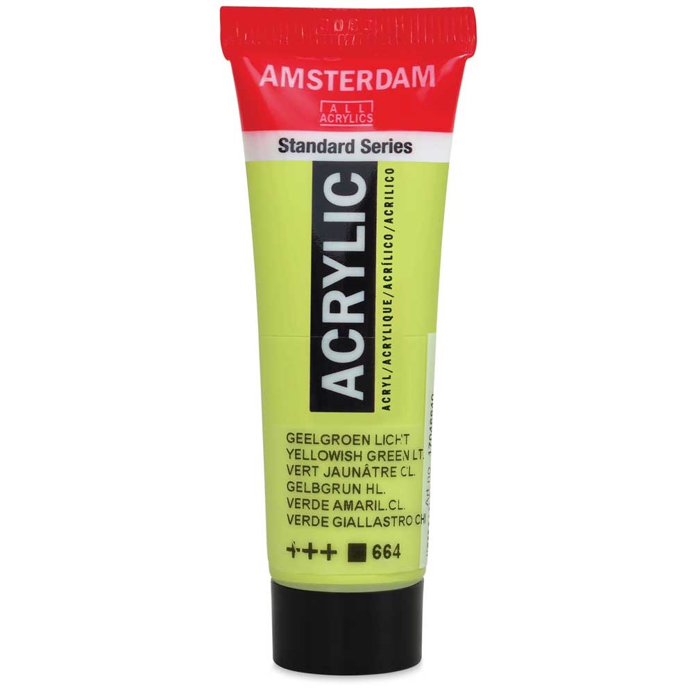 Royal Talens Amsterdam Acrylic Paint - (0.7oz/20ml) Yellowish Green Light