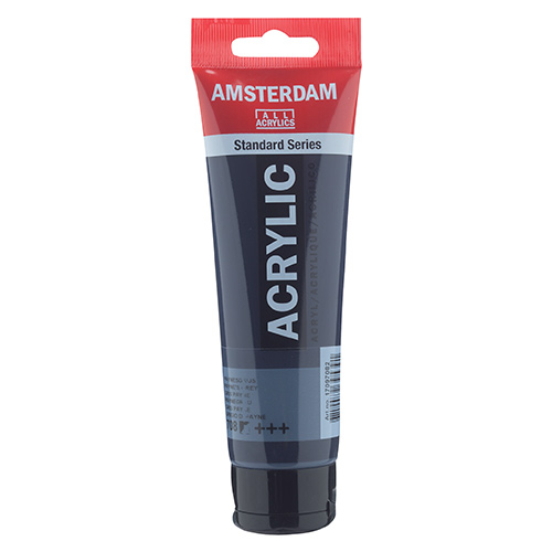 Royal Talens Amsterdam Acrylic Paint - (0.7oz/20ml) Paynes Grey