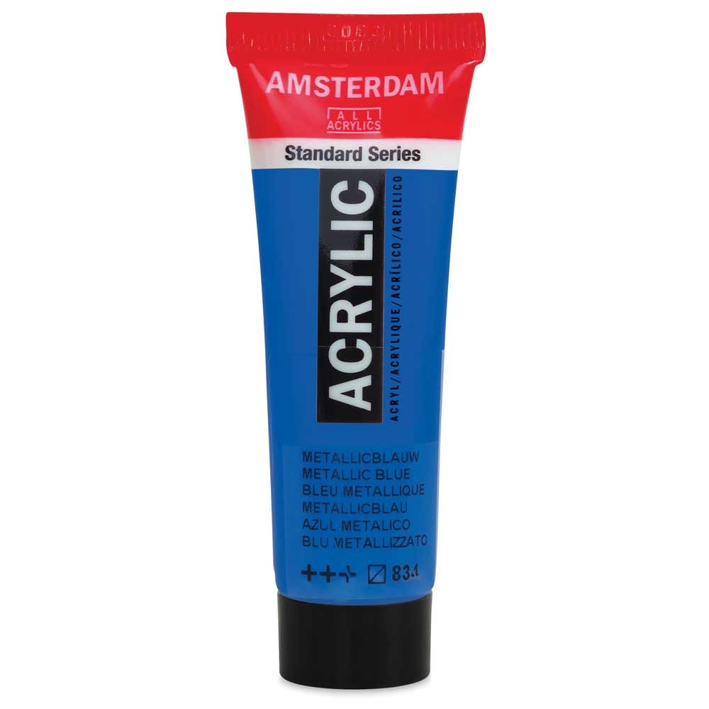 Royal Talens Amsterdam Acrylic Paint - (0.7oz/20ml) Metallic Blue