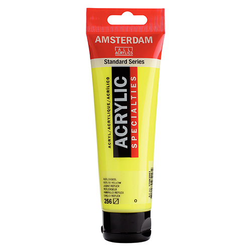 Royal Talens Amsterdam Acrylic Paint - (4.1oz/120ml) Reflex Yellow