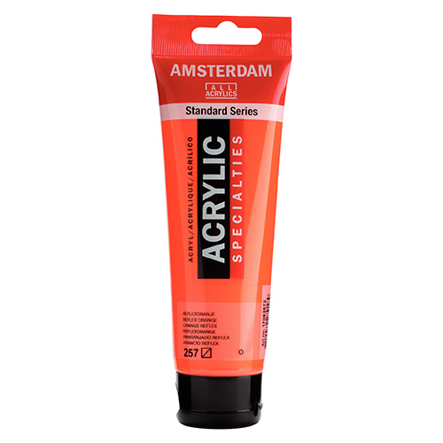 Royal Talens Amsterdam Acrylic Paint - (4.1oz/120ml) Reflex Orange