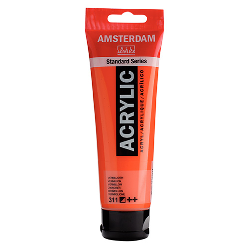 Royal Talens Amsterdam Acrylic Paint - (4.1oz/120ml) Vermilion
