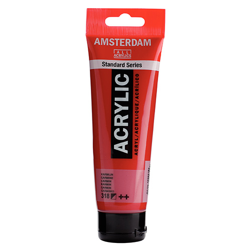 Royal Talens Amsterdam Acrylic Paint - (4.1oz/120ml) Carmine